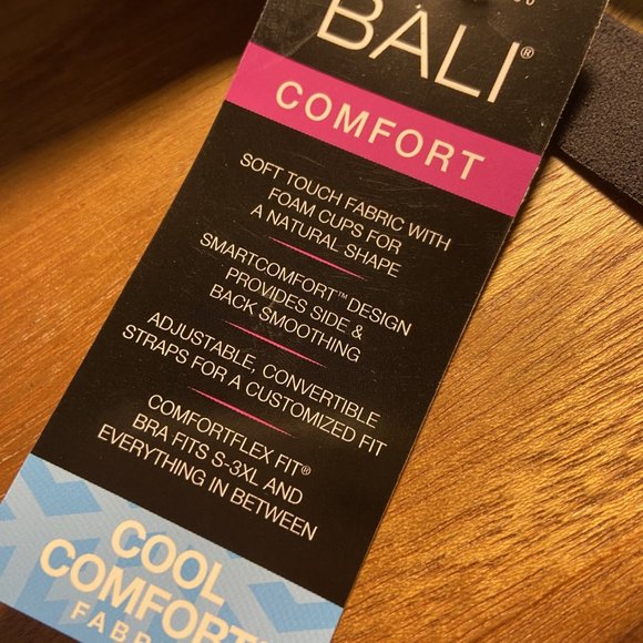 Bali Women's Comfort Revolution Soft Touch Perfect T-Shirt Wirefree Bra DF3460 S - Picture 5 of 7